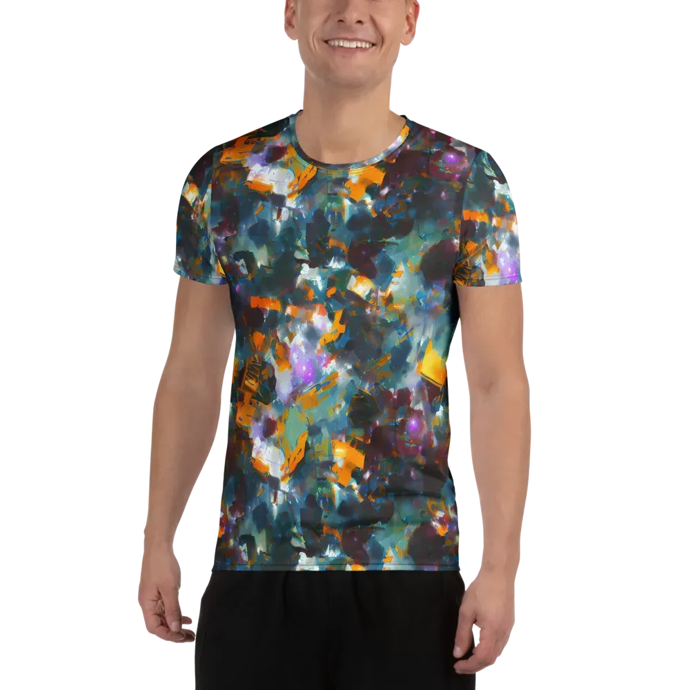 Abyssal Sparks on Men's Athletic T-Shirt — Front