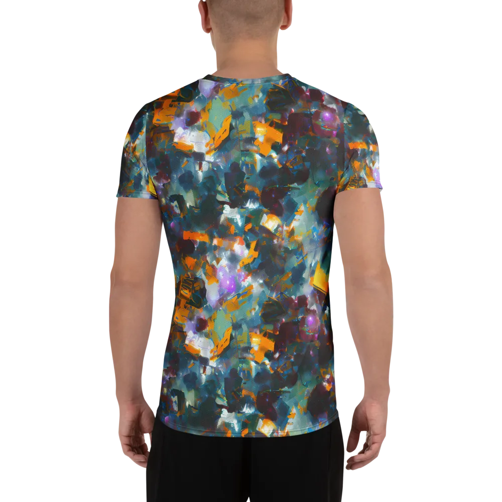 Abyssal Sparks on Men's Athletic T-Shirt — Back