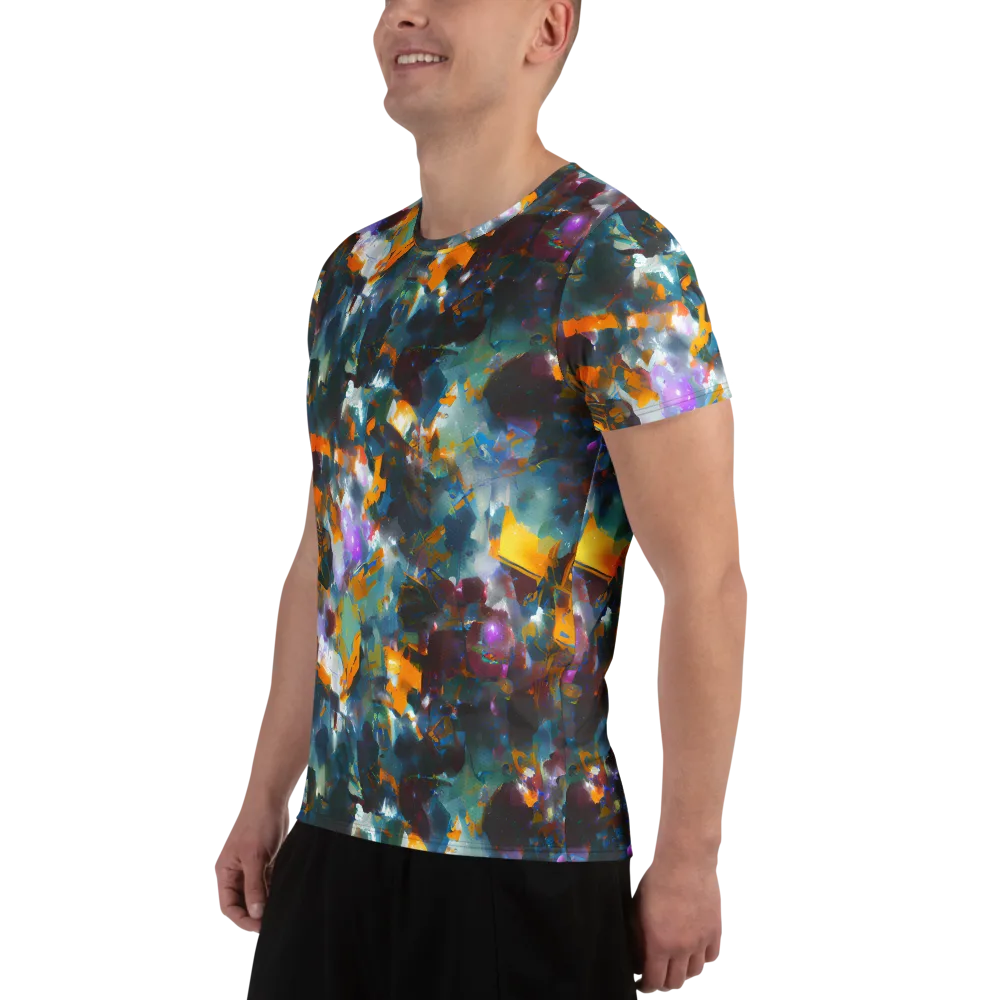 Abyssal Sparks on Men's Athletic T-Shirt — Left