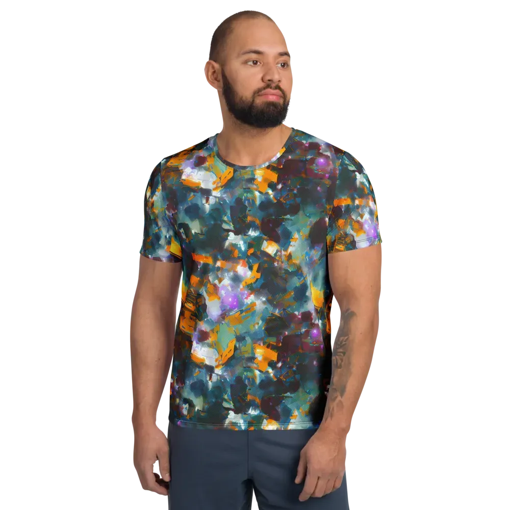 Abyssal Sparks on Men's Athletic T-Shirt — Front