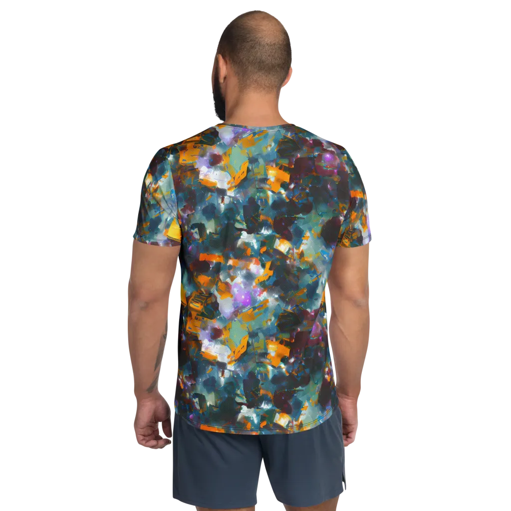 Abyssal Sparks on Men's Athletic T-Shirt — Back