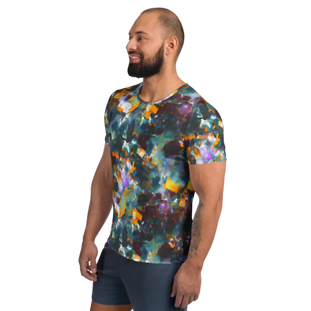 Abyssal Sparks on Men's Athletic T-Shirt — Left