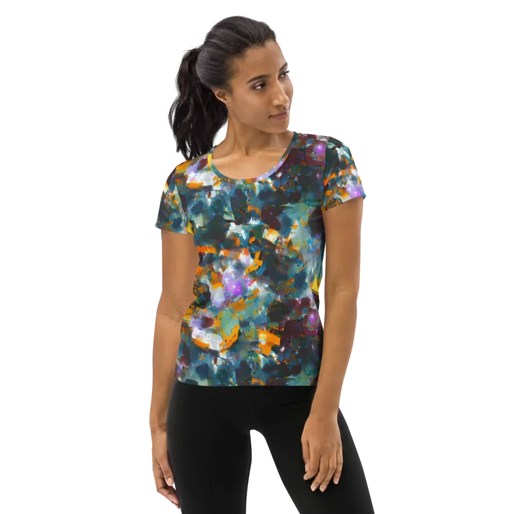 Abyssal Sparks on Women's Athletic T-Shirt — Front