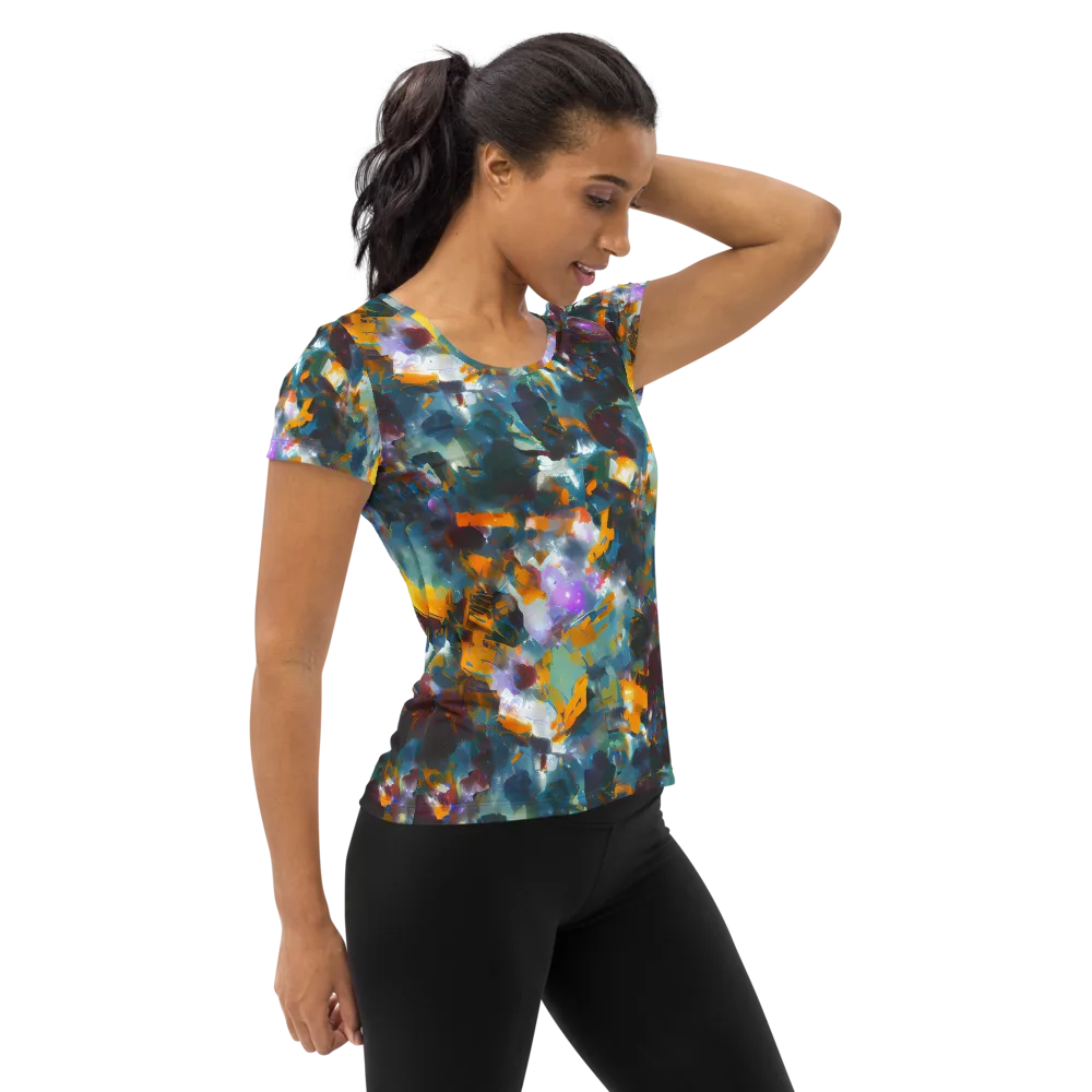 Abyssal Sparks on Women's Athletic T-Shirt — Right