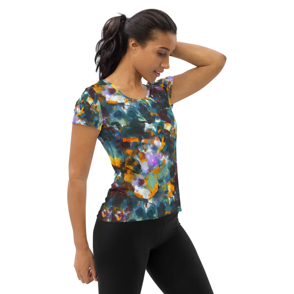 Abyssal Sparks on Women's Athletic T-Shirt — Right