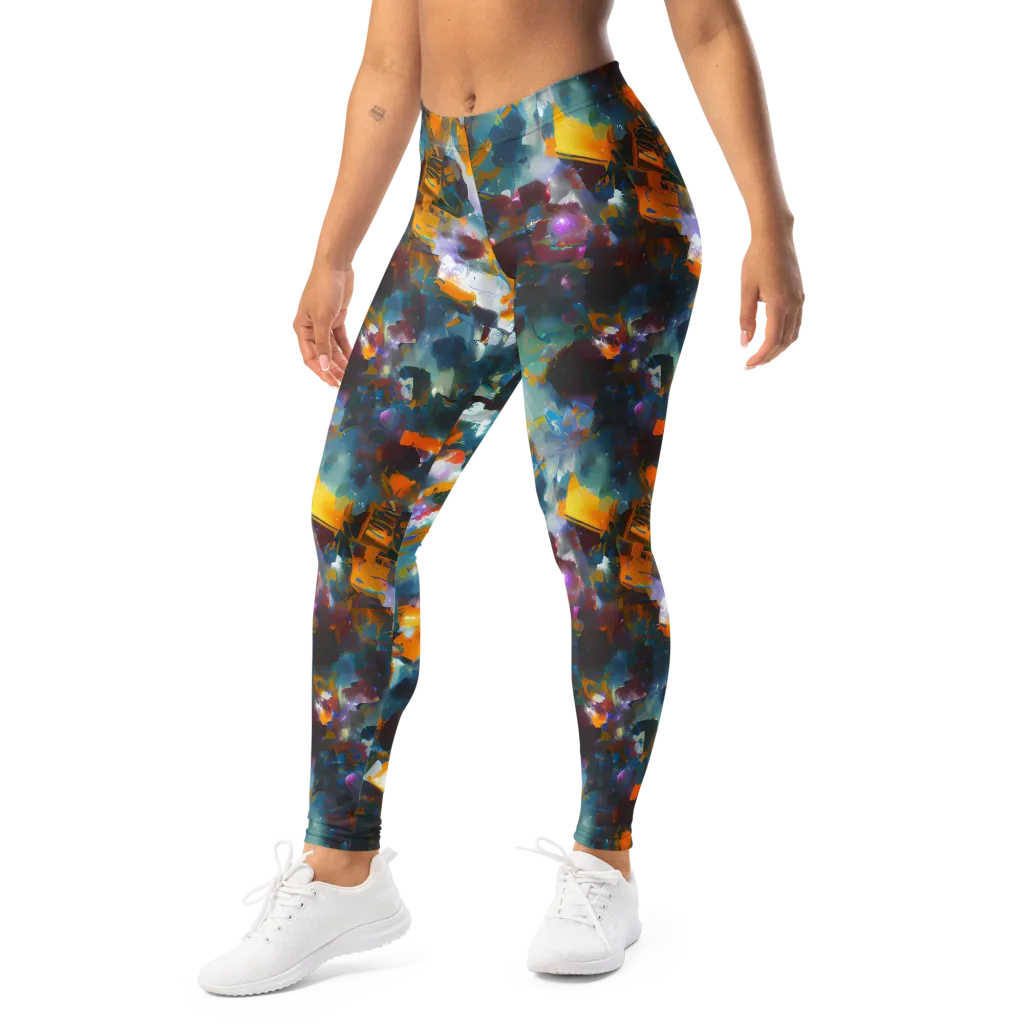Abyssal Sparks on Leggings — Left Front