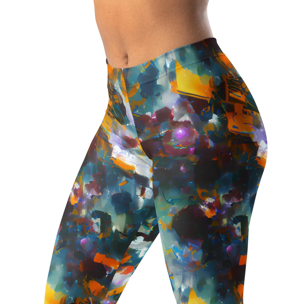 Abyssal Sparks on Leggings — Left Front