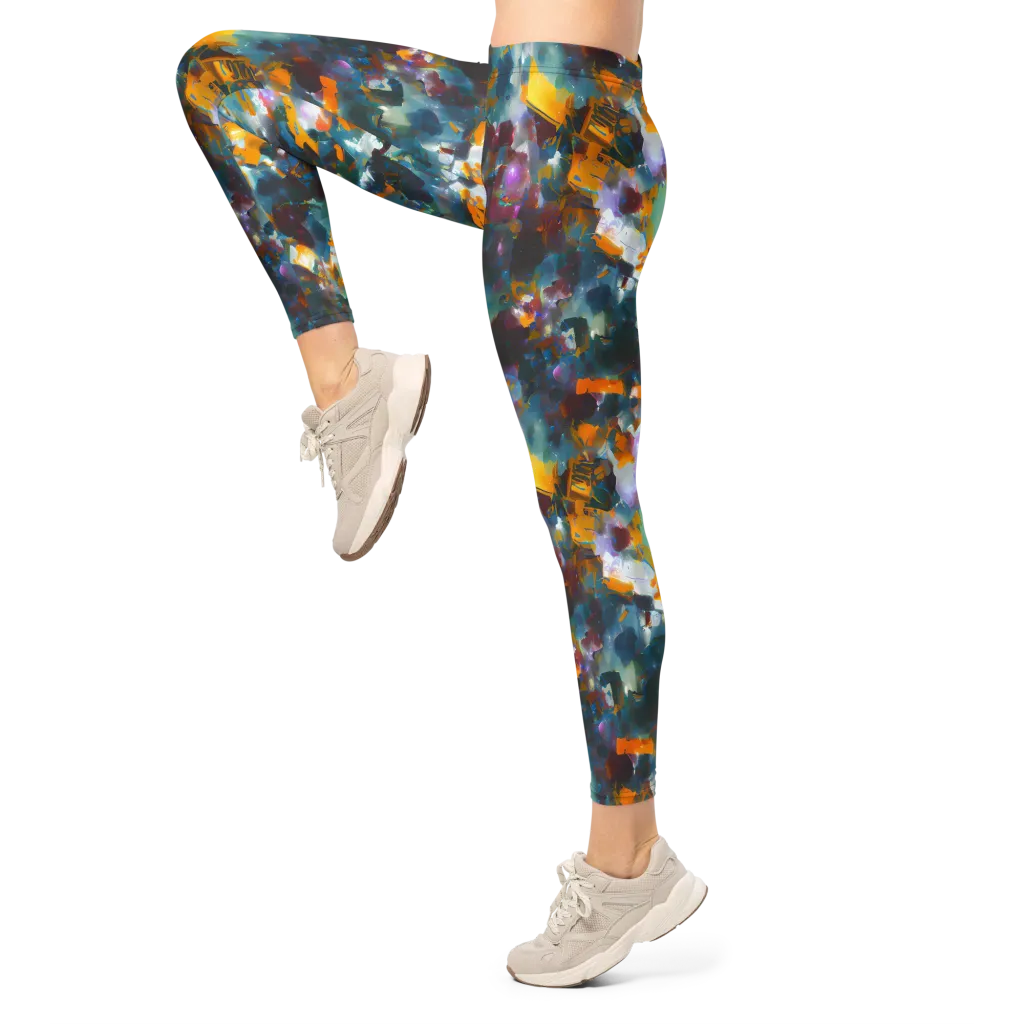 Abyssal Sparks on Leggings — Left