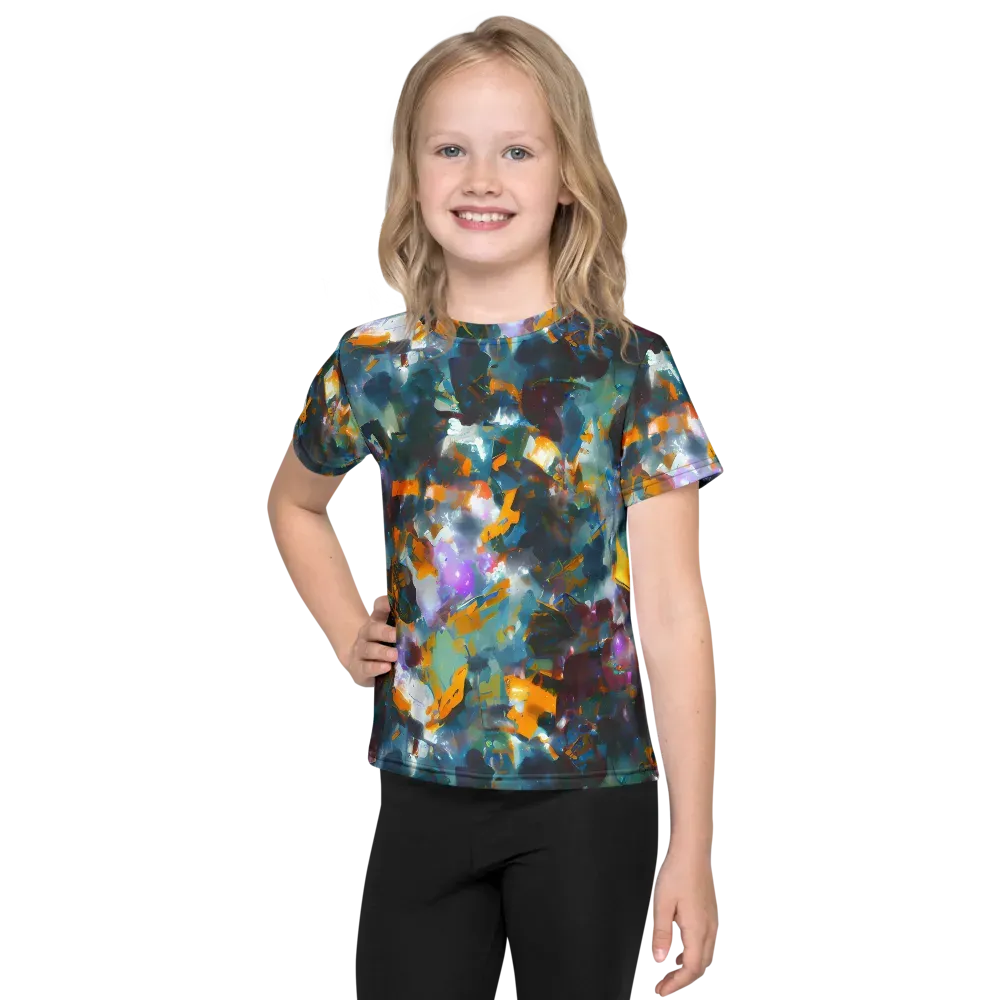 Abyssal Sparks on Kids Crew Neck T-Shirt — Front