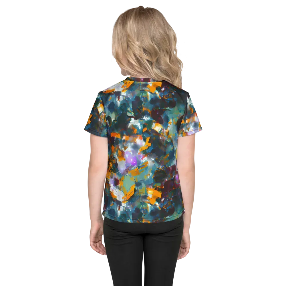 Abyssal Sparks on Kids Crew Neck T-Shirt — Back