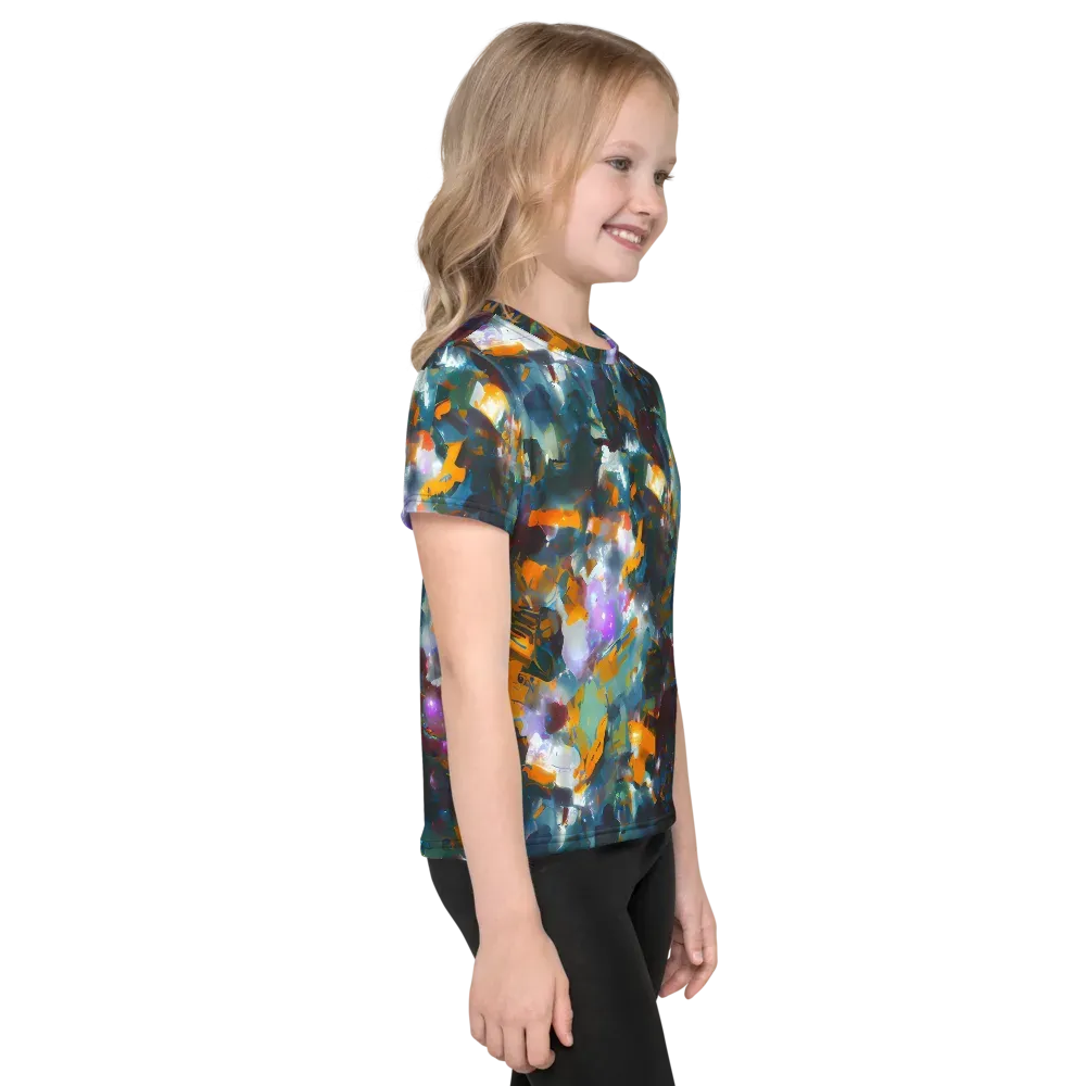 Abyssal Sparks on Kids Crew Neck T-Shirt — Right