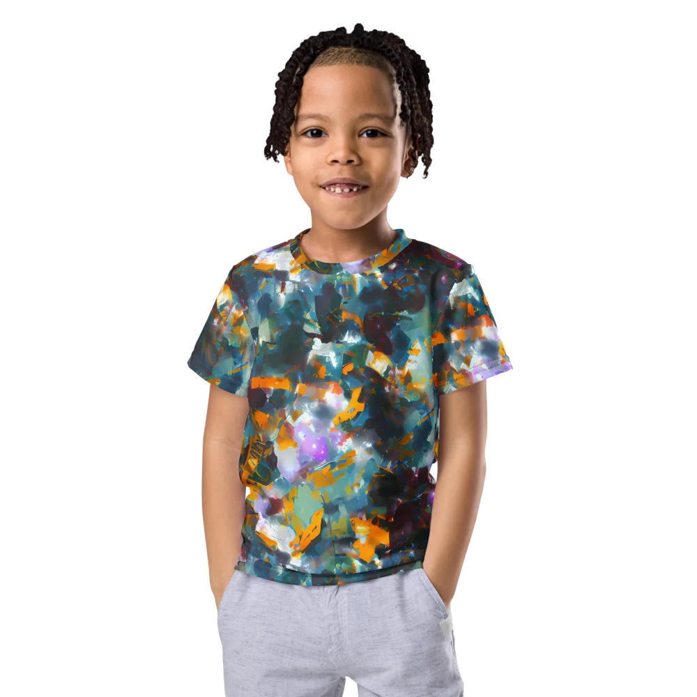 Abyssal Sparks on Kids Crew Neck T-Shirt — Front