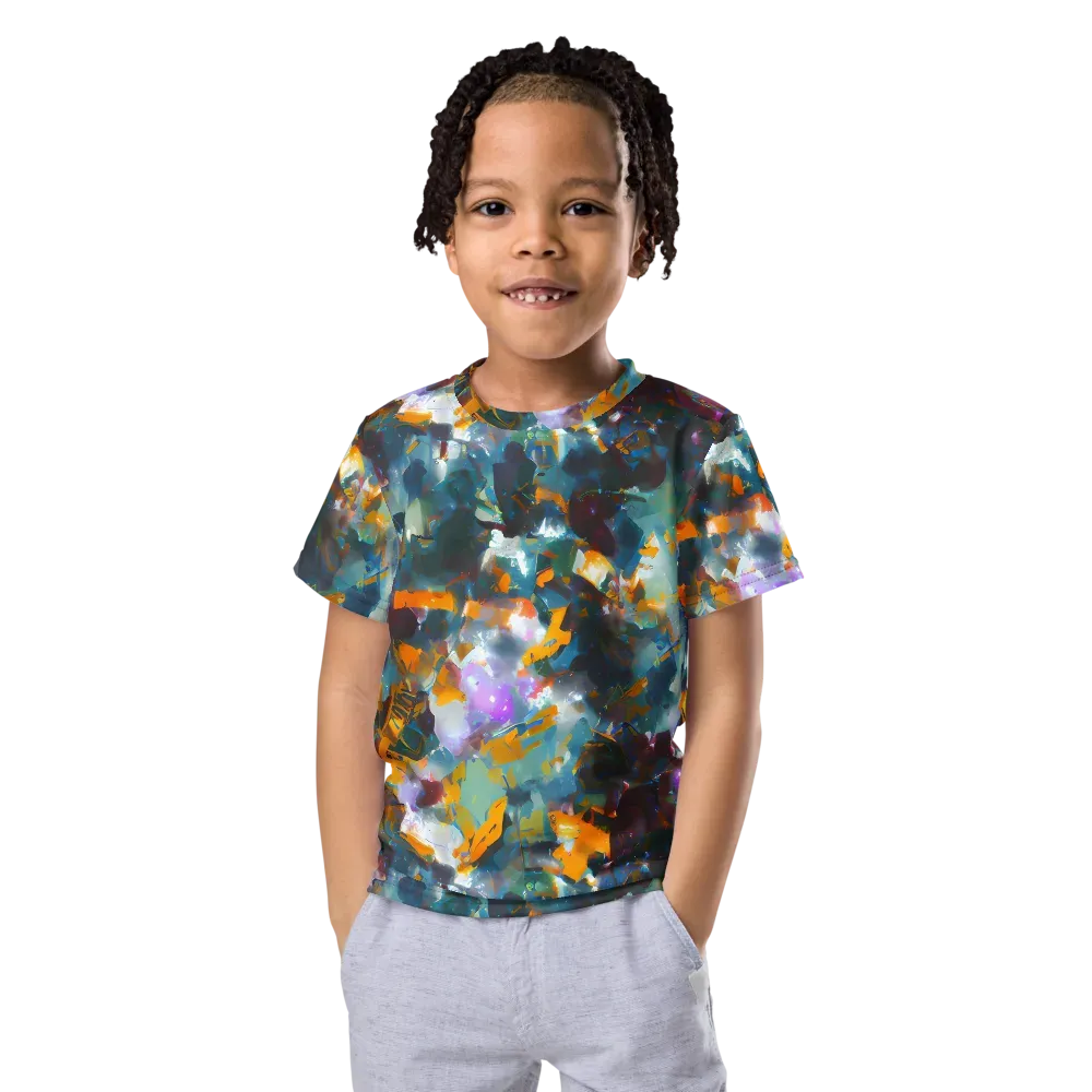 Abyssal Sparks on Kids Crew Neck T-Shirt — Front