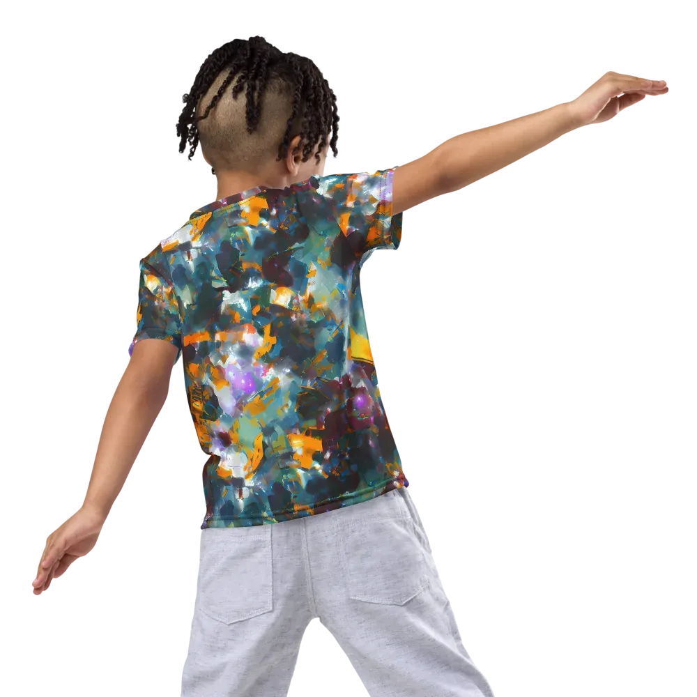 Abyssal Sparks on Kids Crew Neck T-Shirt — Back