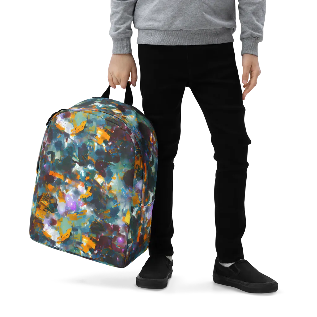 Abyssal Sparks on Minimalist Backpack — Zoomed-in
