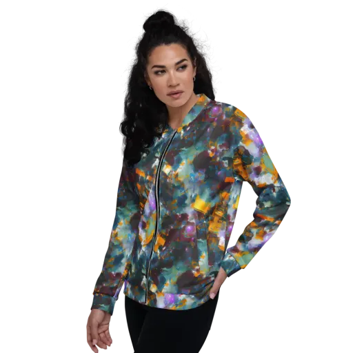 Abyssal Sparks on a Bomber Jacket