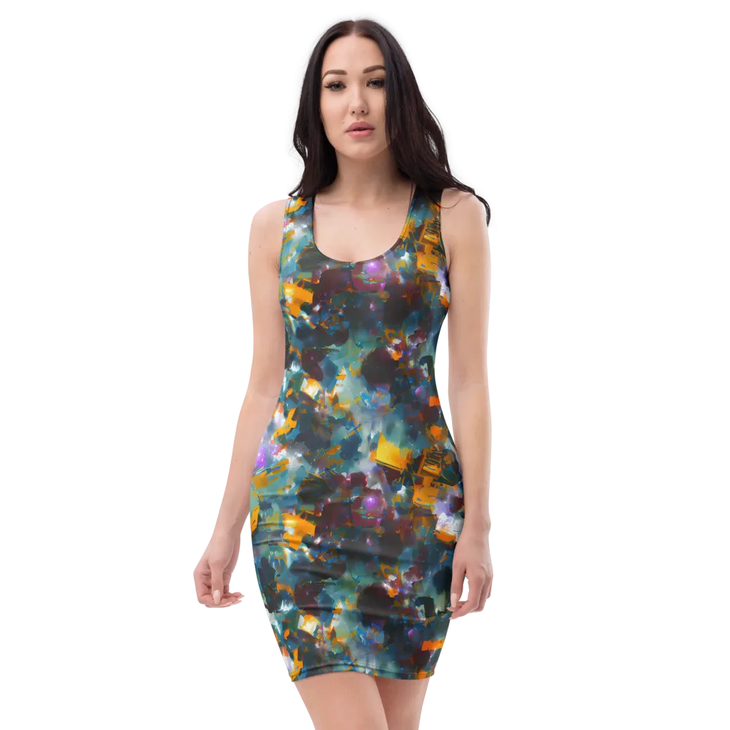 Abyssal Sparks on Bodycon Dress — Front