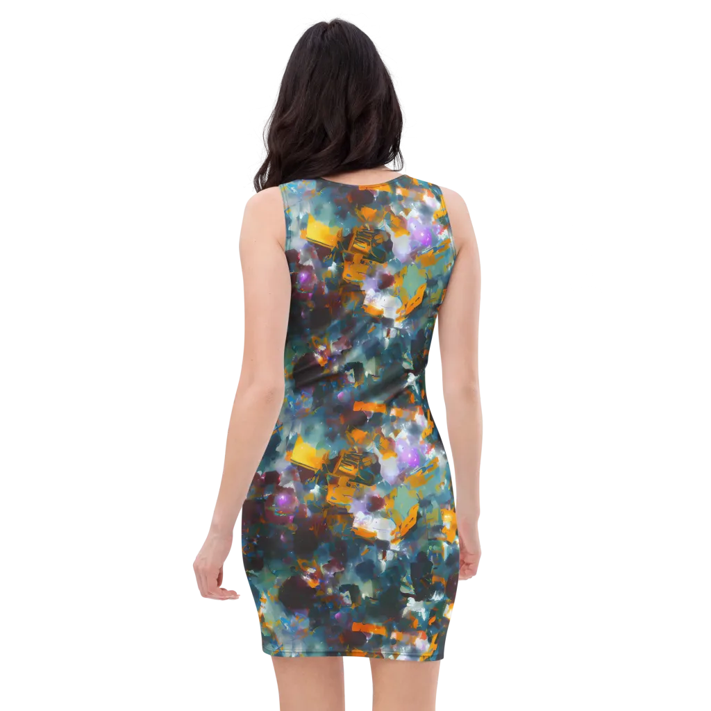 Abyssal Sparks on Bodycon Dress — Back