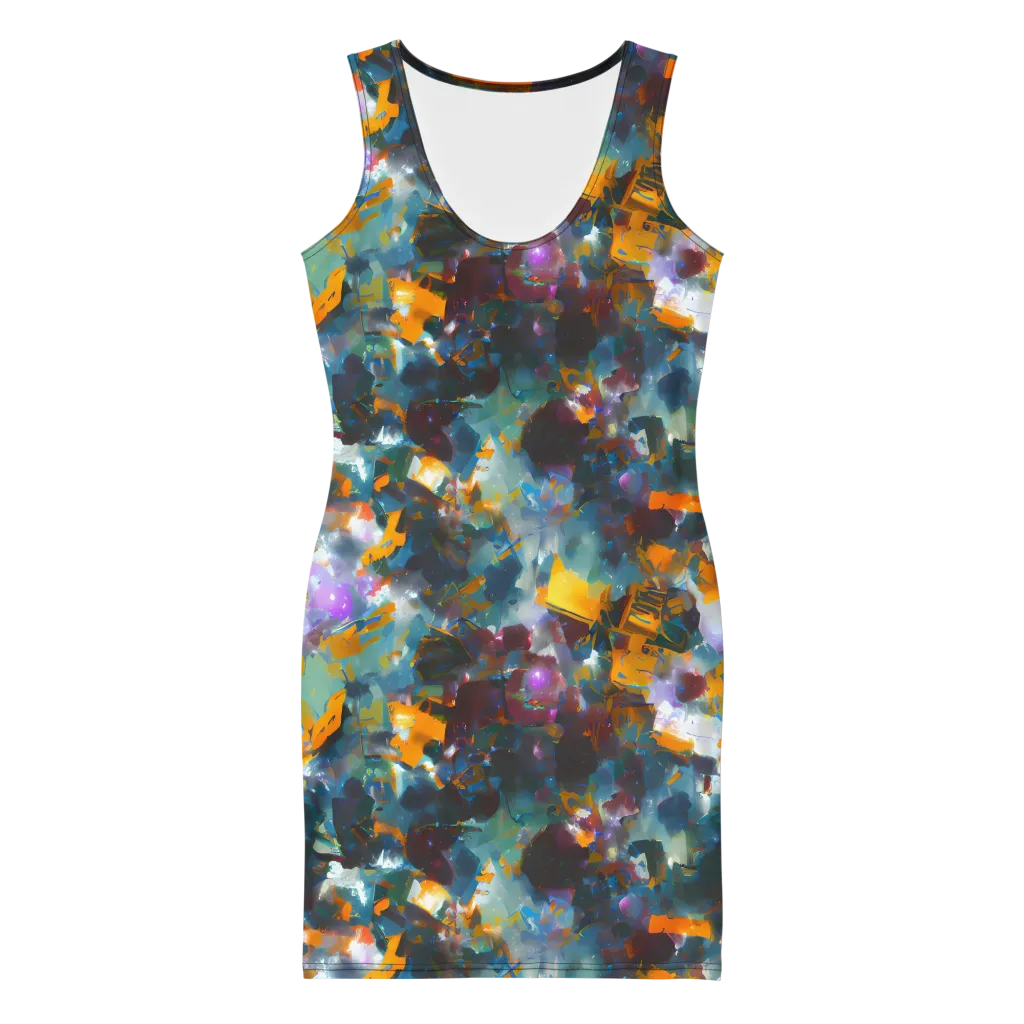 Abyssal Sparks on Bodycon Dress — Front