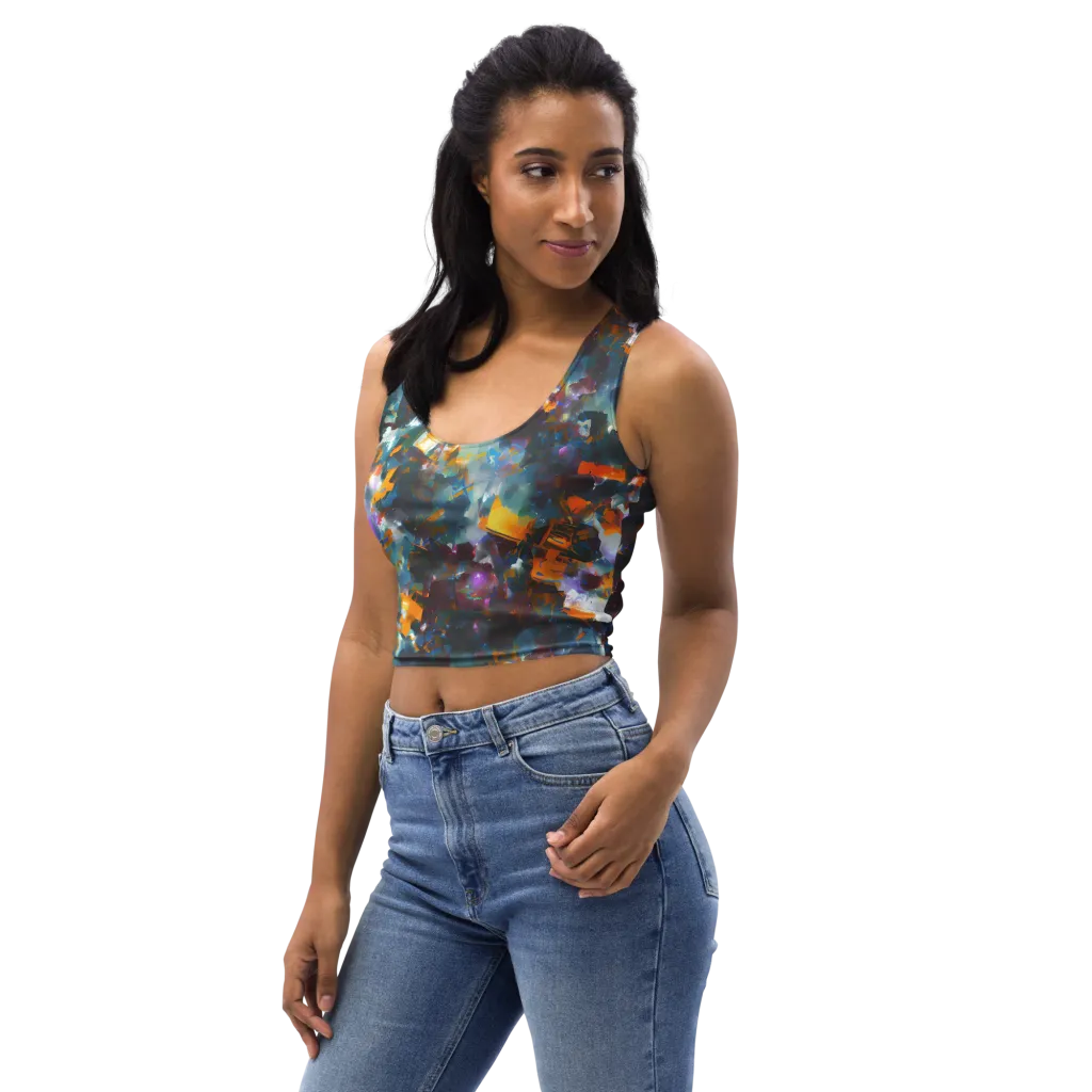 Abyssal Sparks on Crop Top — Left Front