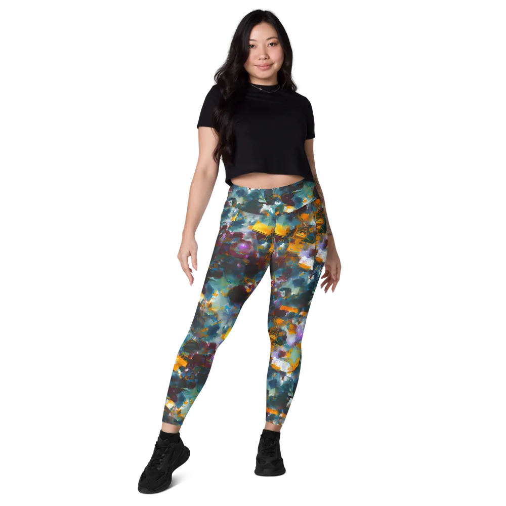 Abyssal Sparks on Leggings with Pockets — Front