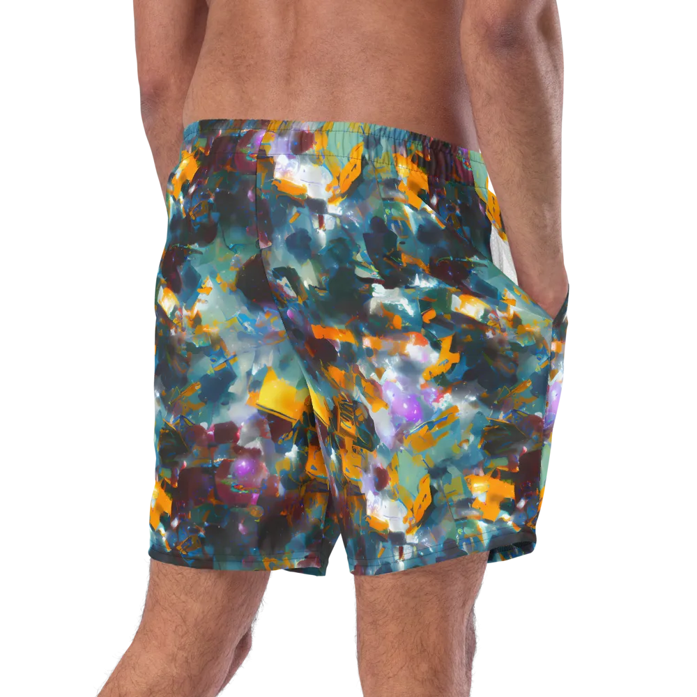 Abyssal Sparks on Swim Trunks — Right Back