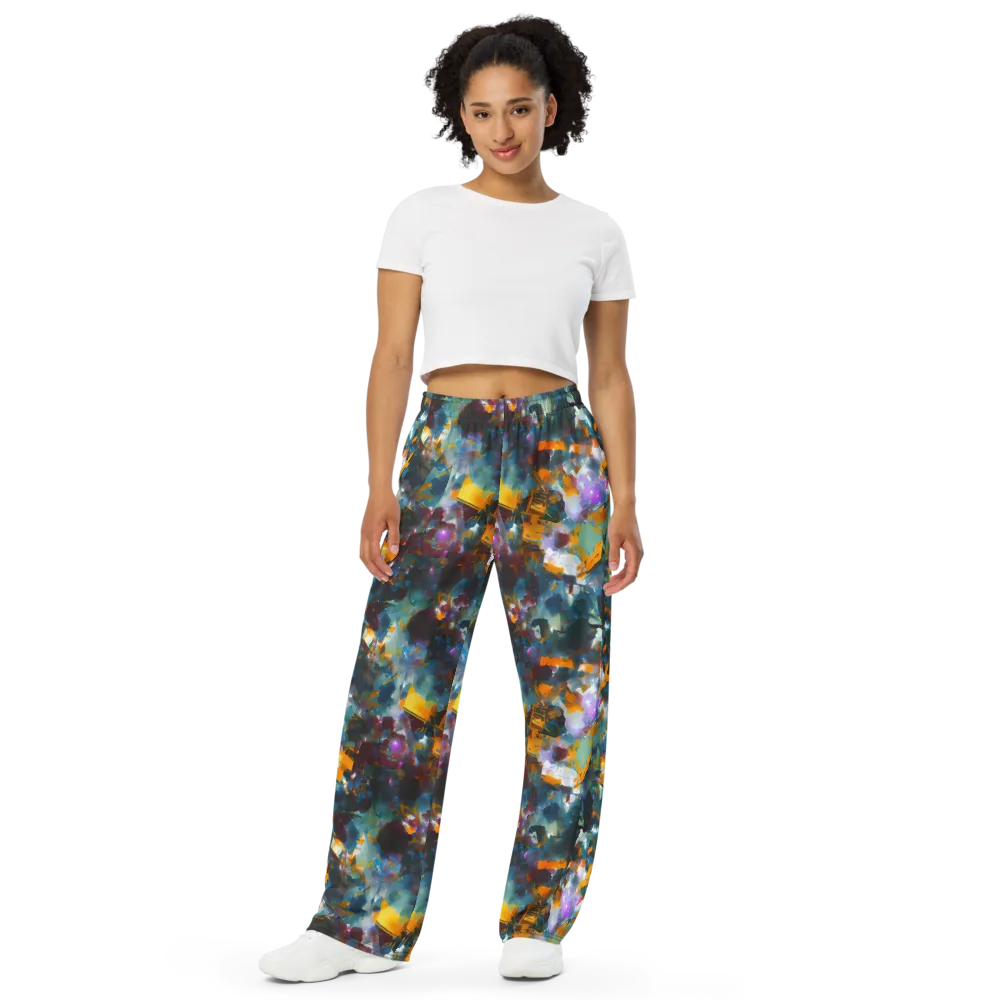 Abyssal Sparks on Wide-Leg Pants — Front
