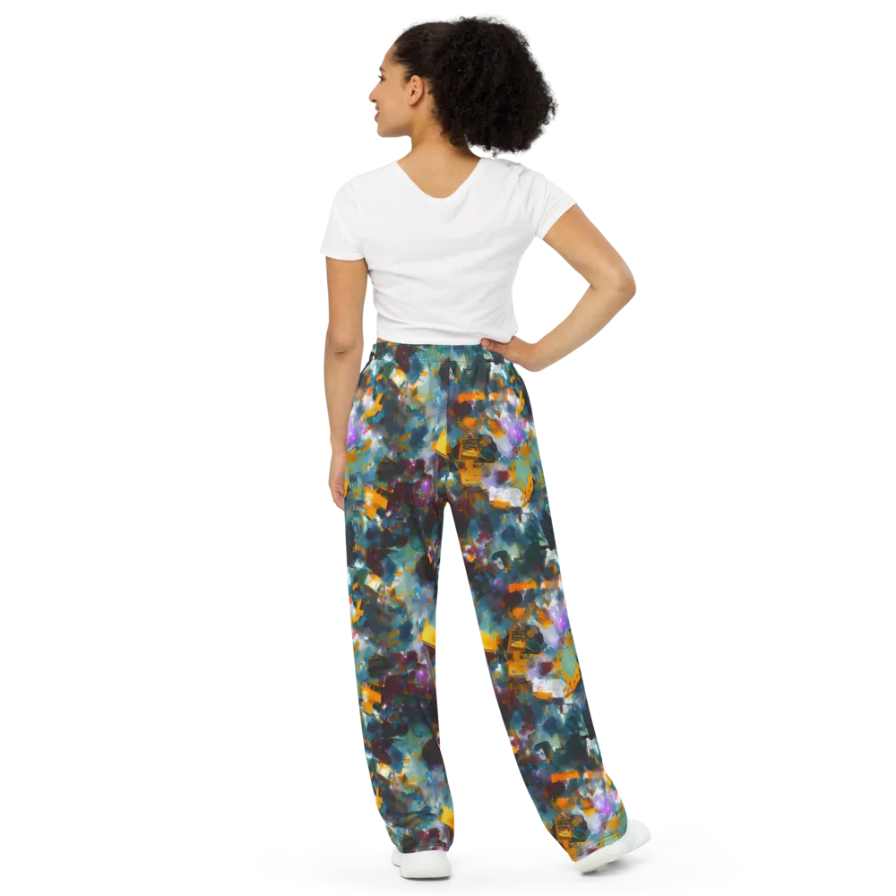 Abyssal Sparks on Wide-Leg Pants — Back