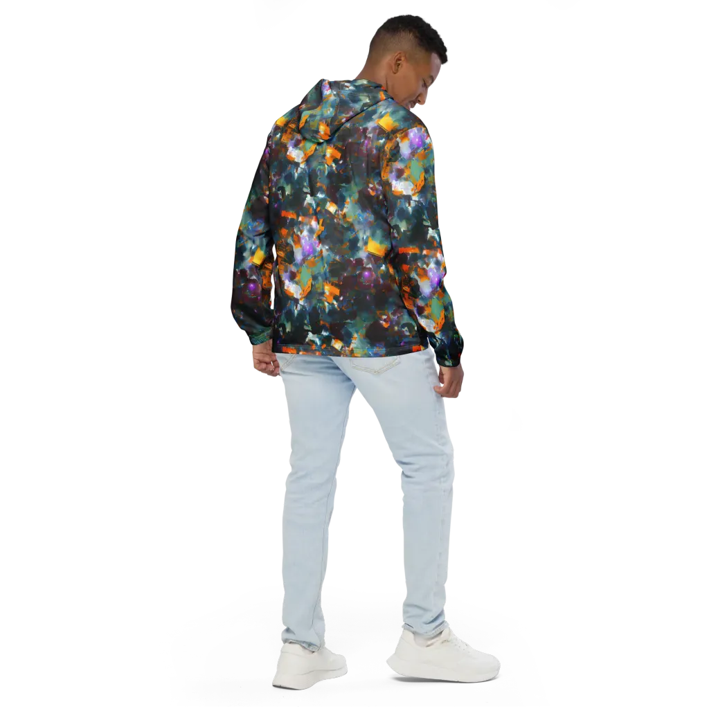 Abyssal Sparks on Men's Windbreaker — Back
