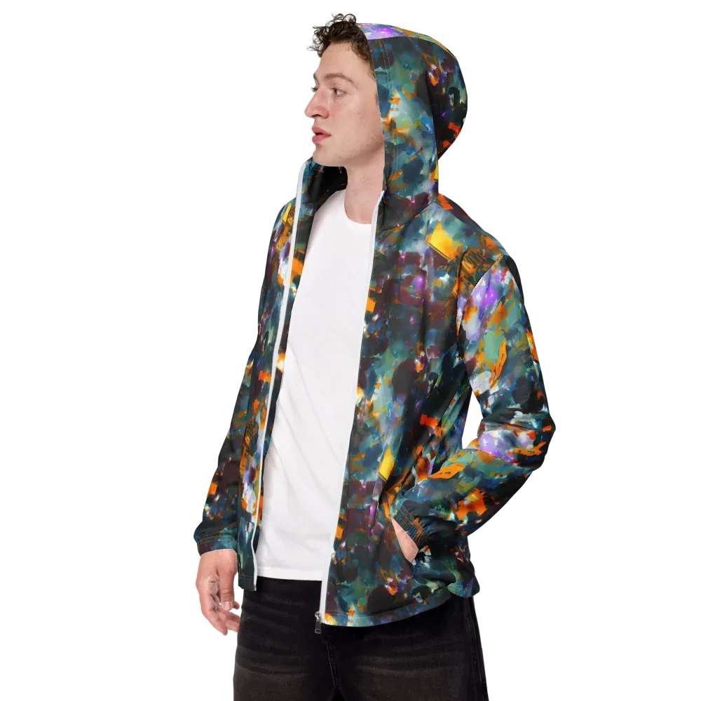Abyssal Sparks on Men's Windbreaker — Left Front