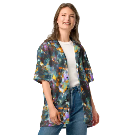 Abyssal Sparks on a Button Shirt