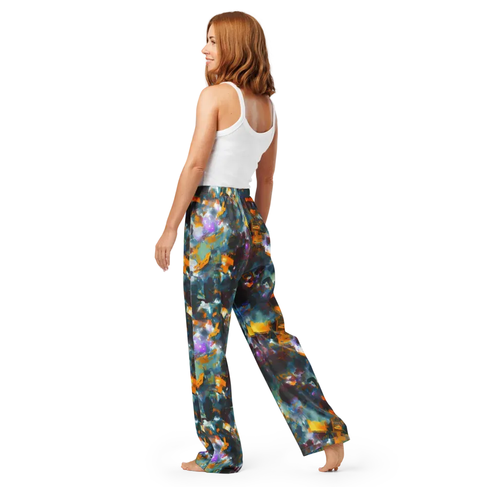 Abyssal Sparks on Women's Pajama Pants — Back