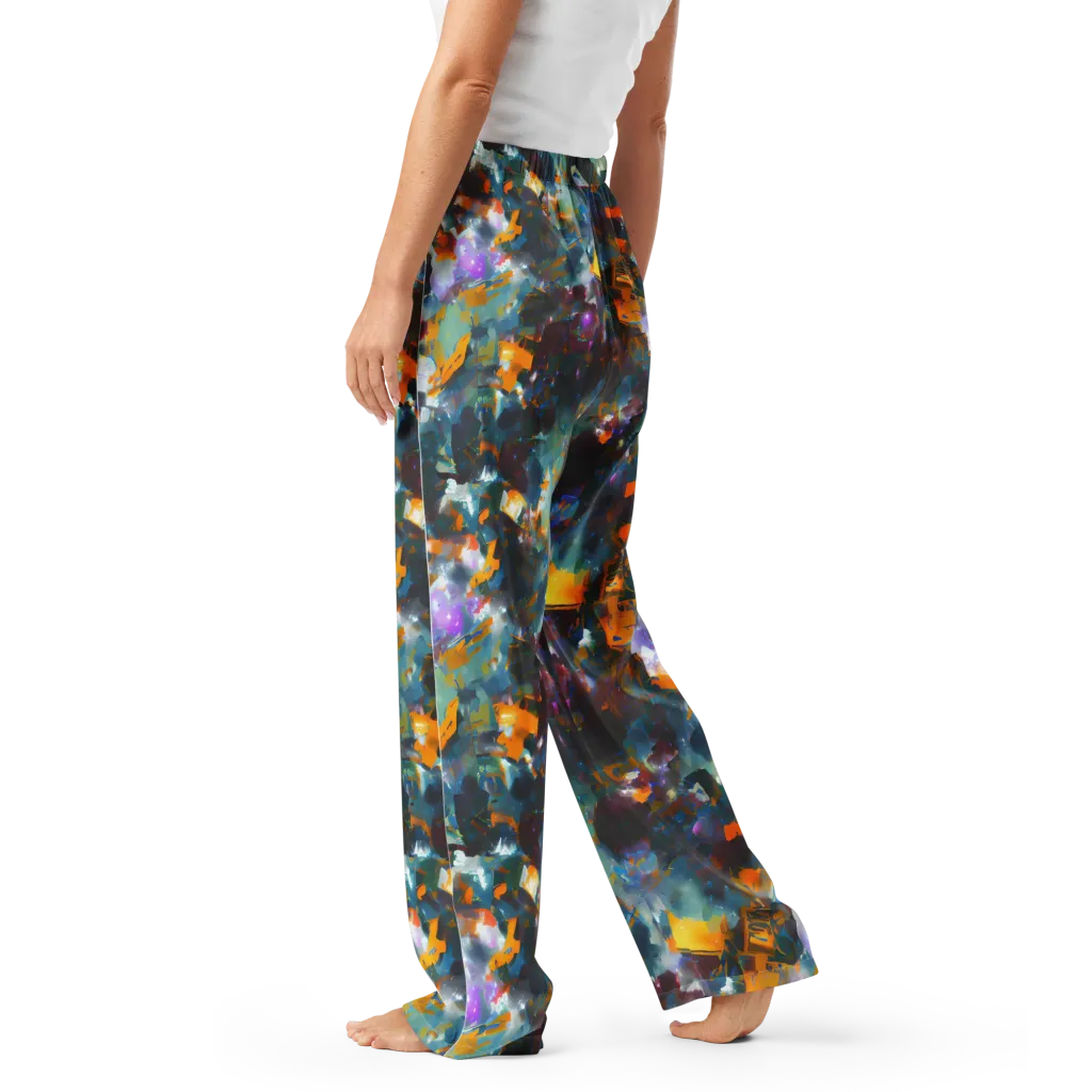 Abyssal Sparks on Women's Pajama Pants — Left