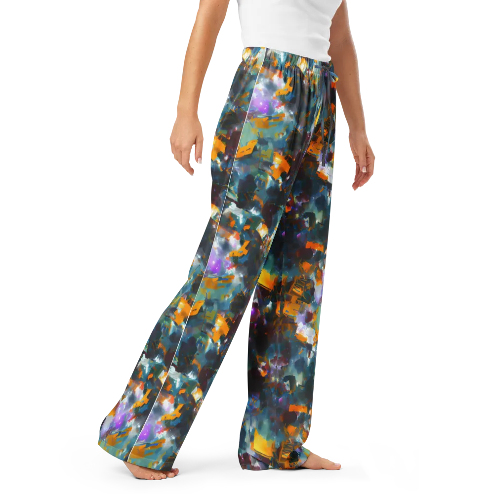 Abyssal Sparks on Women's Pajama Pants — Right Front