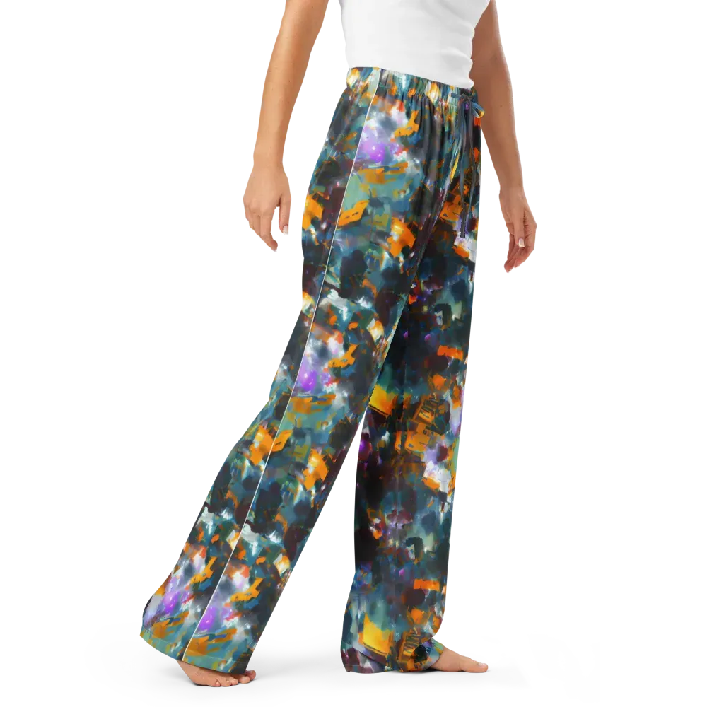 Abyssal Sparks on Women's Pajama Pants — Right Front