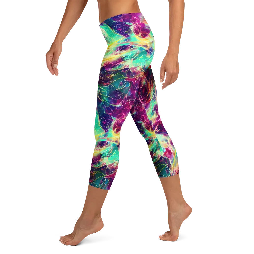 Velvet Radiance on Capri Leggings — Left
