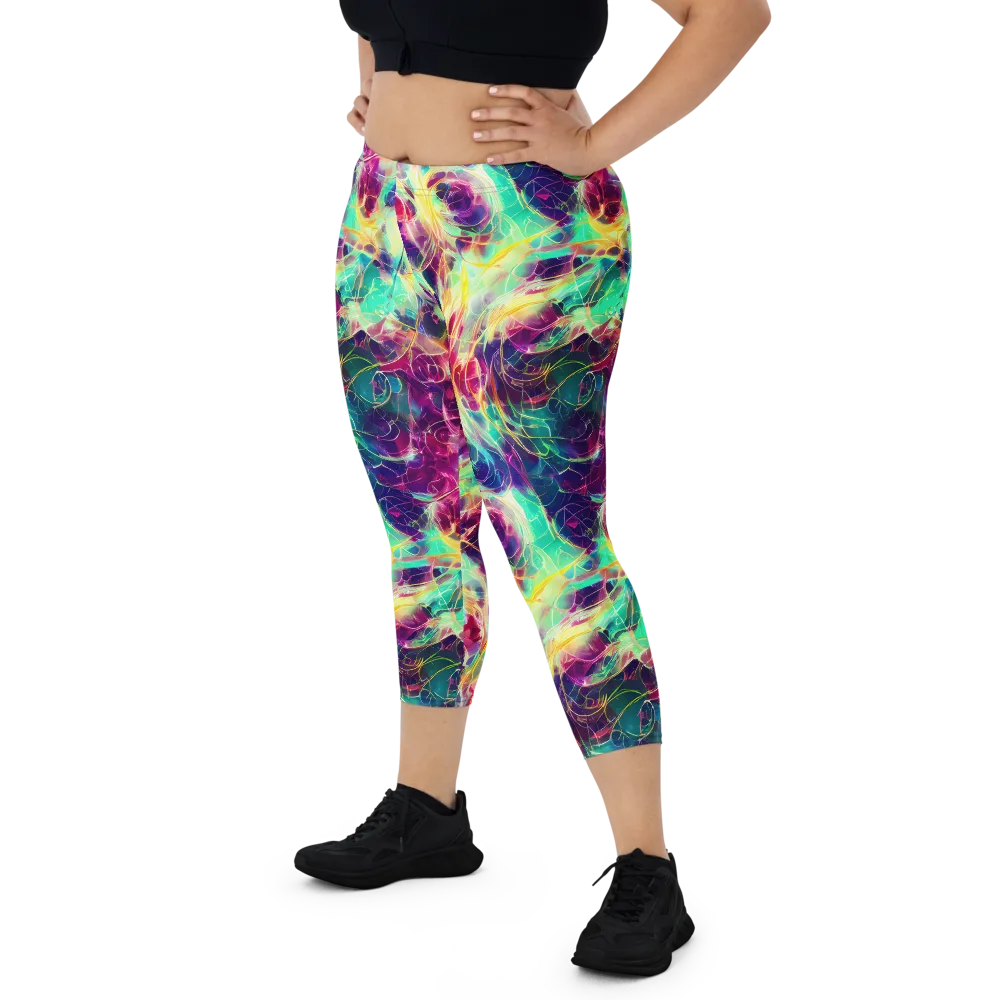 Velvet Radiance on Capri Leggings — Front