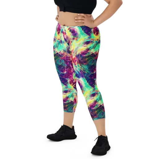 Velvet Radiance on a Capri Leggings
