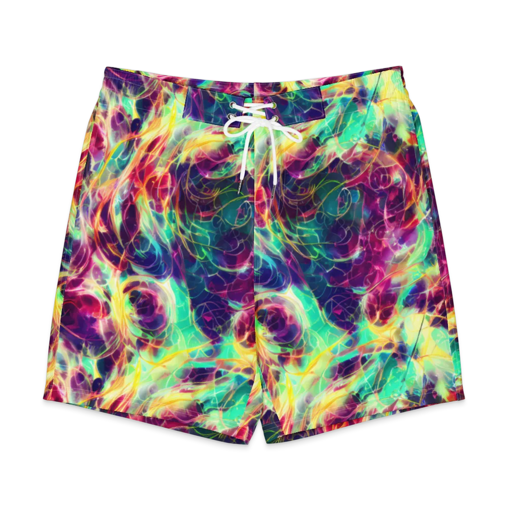 Velvet Radiance on Men's Board Shorts — Front