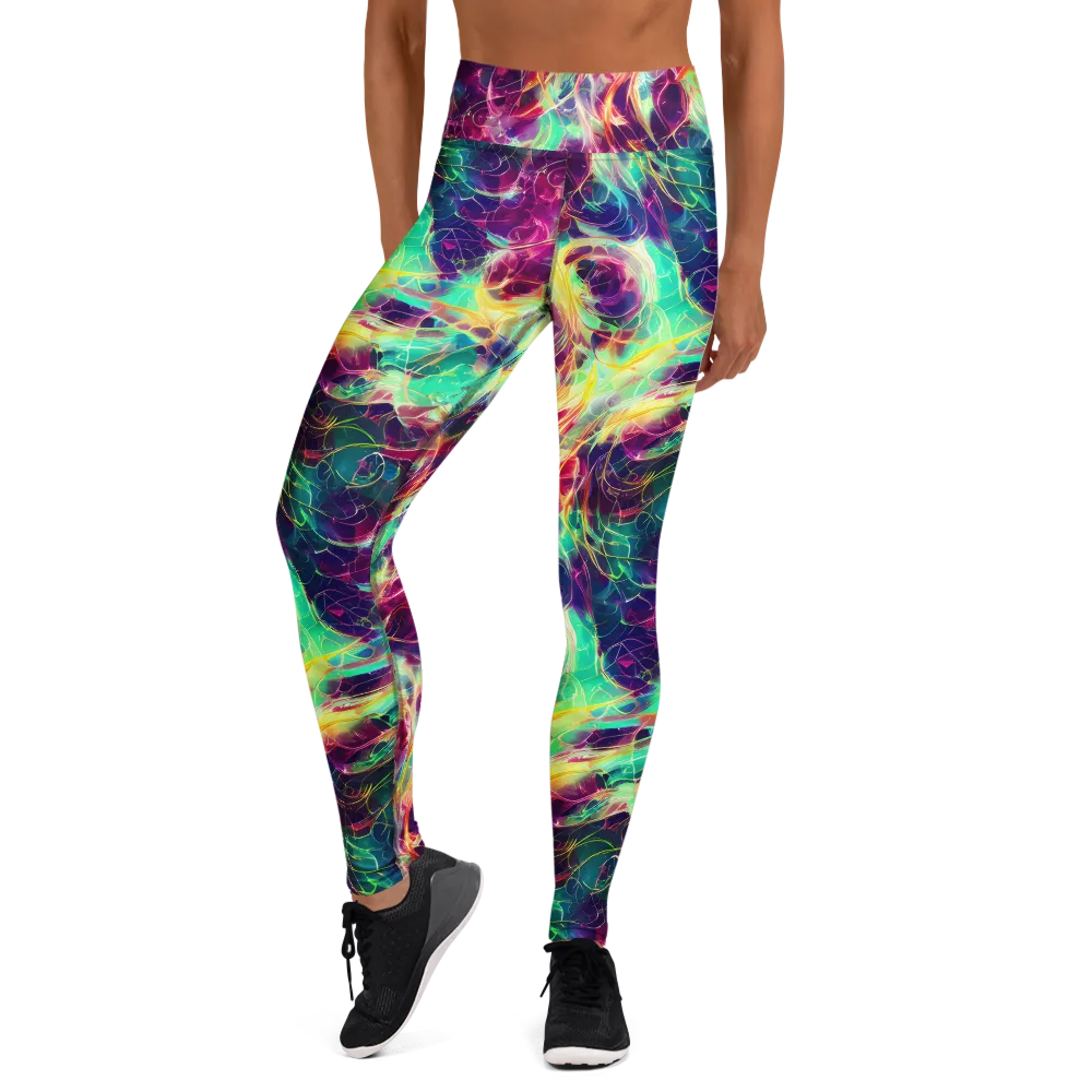 Velvet Radiance on Yoga Leggings — Front
