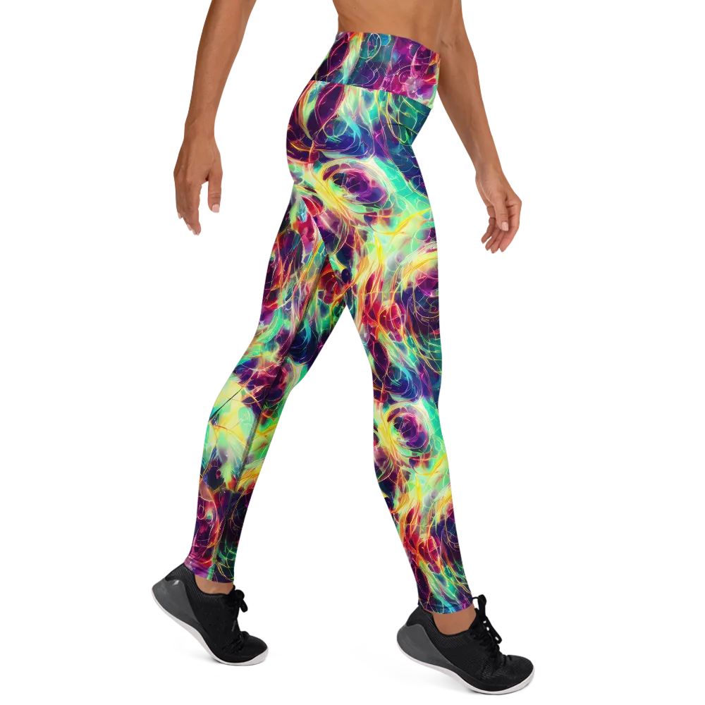 Velvet Radiance on Yoga Leggings — Right
