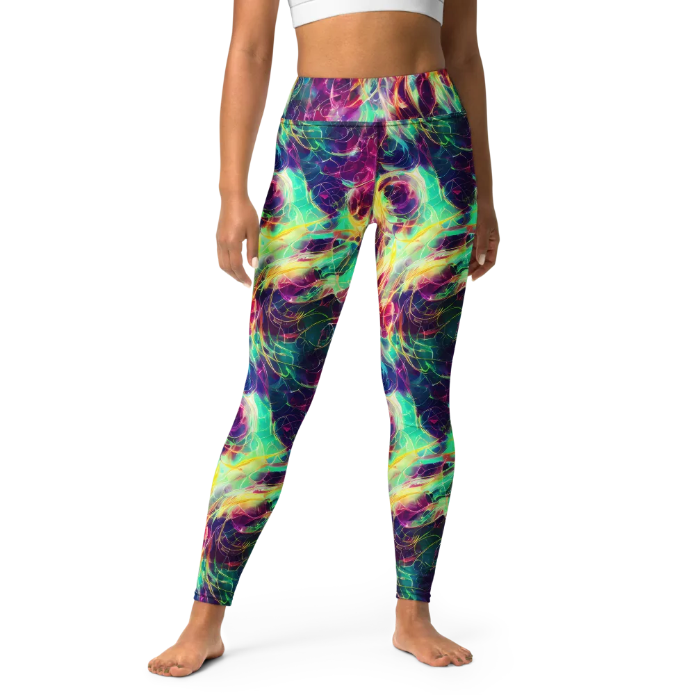 Velvet Radiance on Yoga Leggings — Front