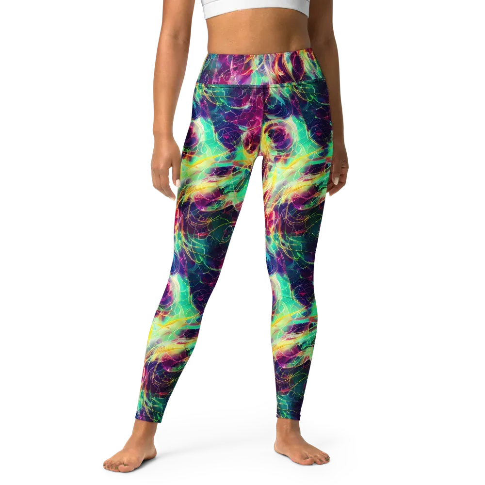 Velvet Radiance on Yoga Leggings — Front