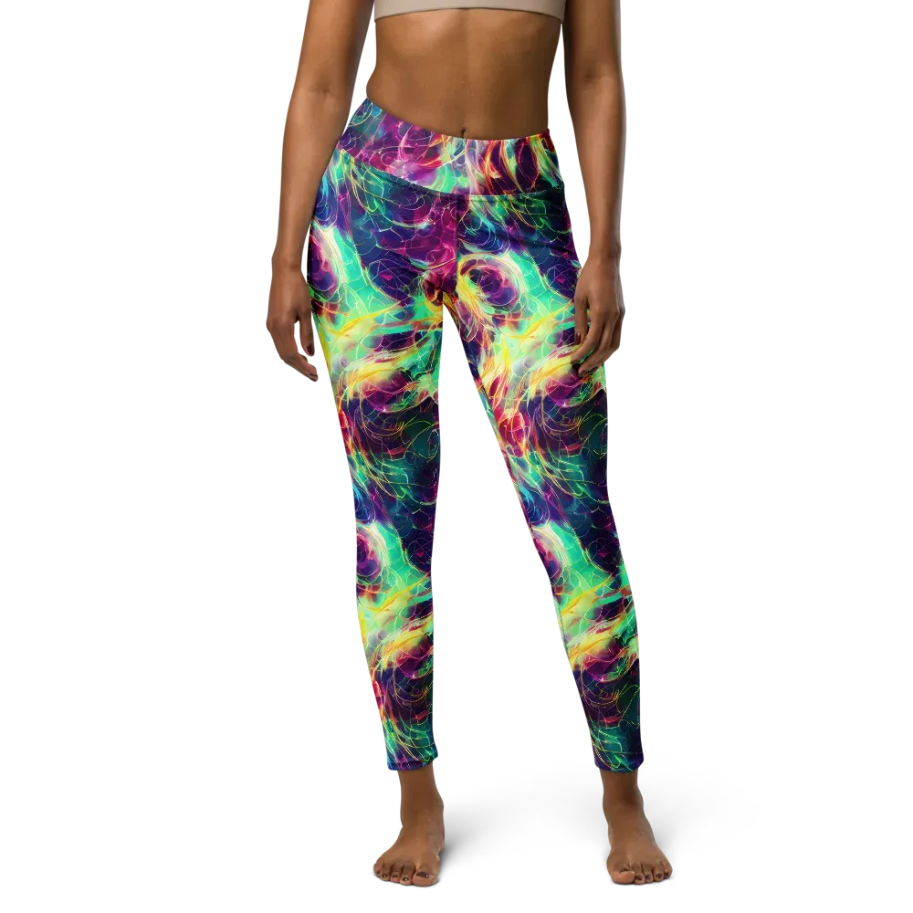 Velvet Radiance on Yoga Leggings — Front
