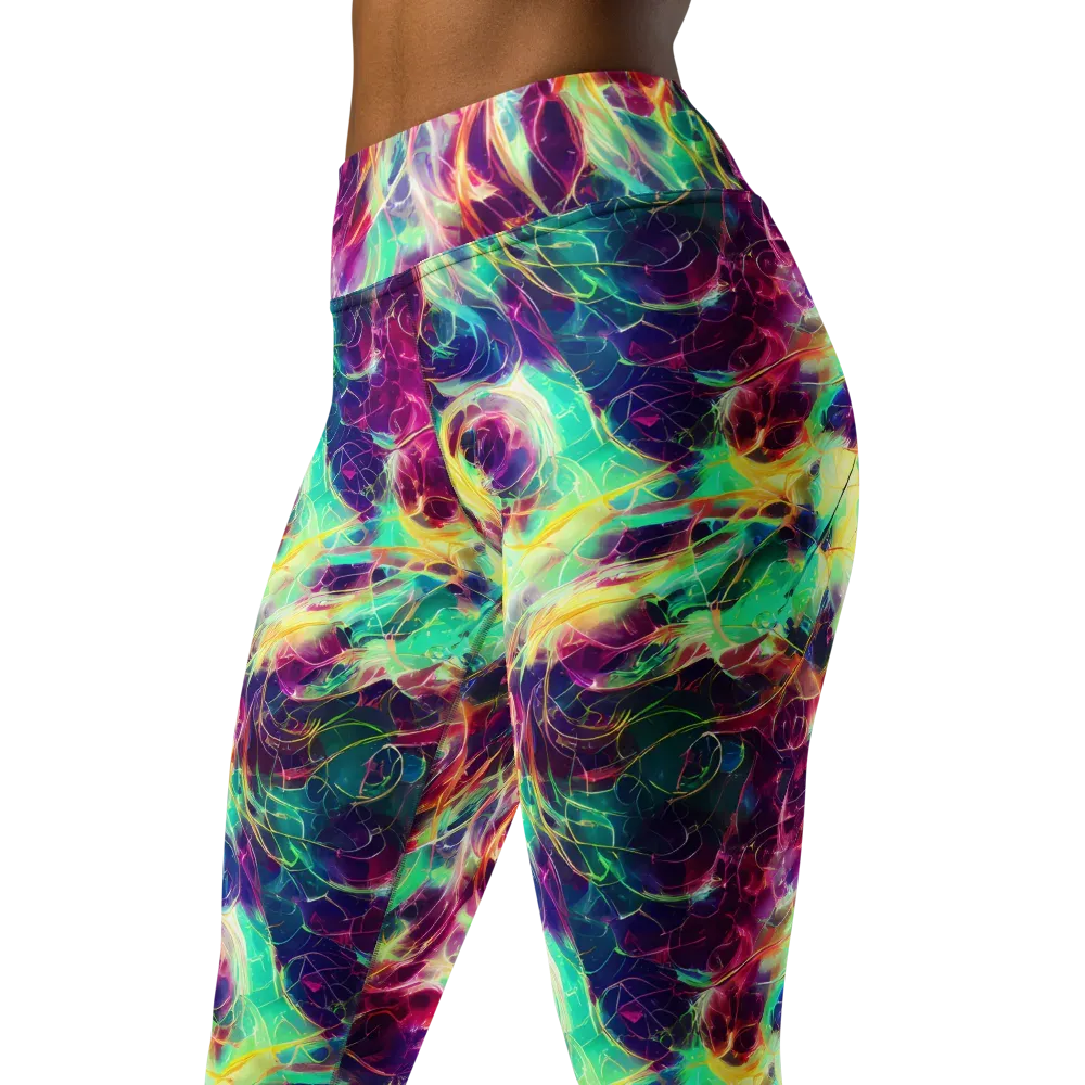 Velvet Radiance on Yoga Leggings — Left Front