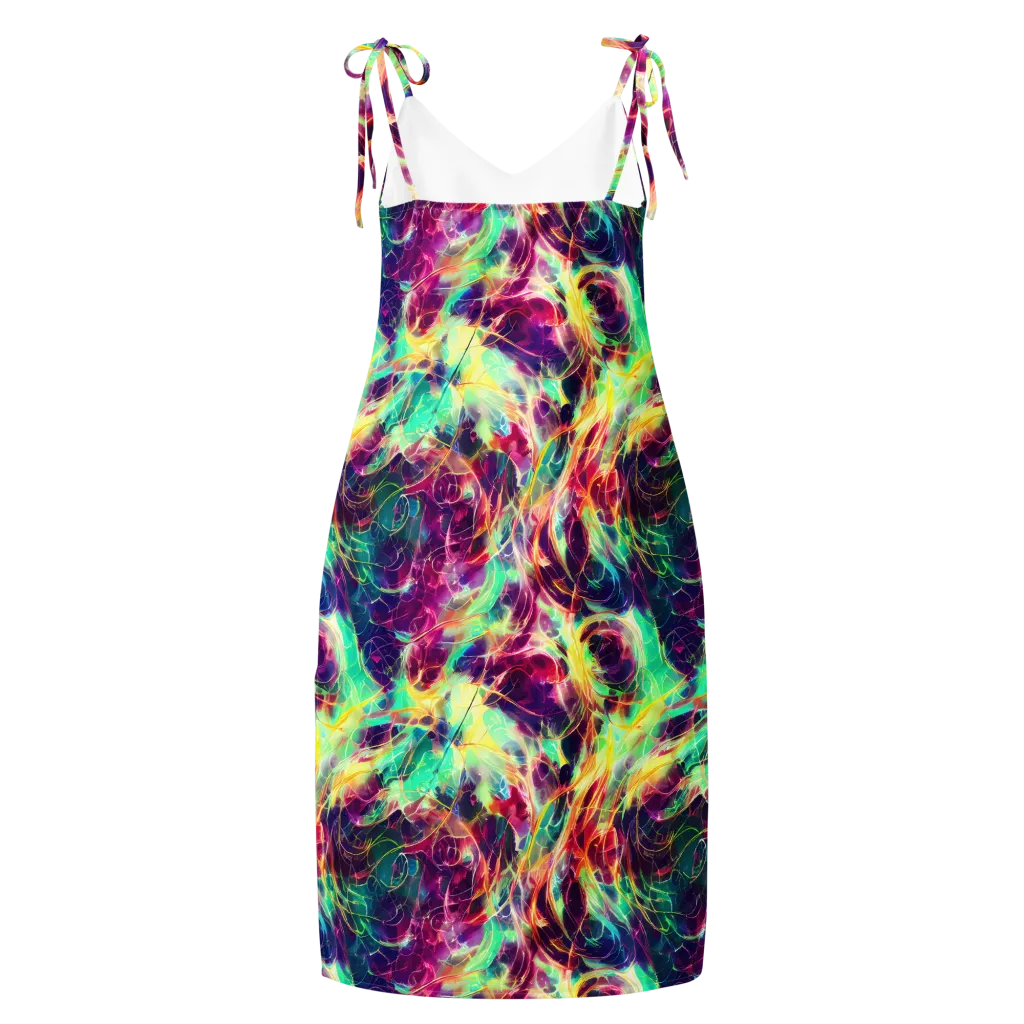 Velvet Radiance on Slip Dress — Back