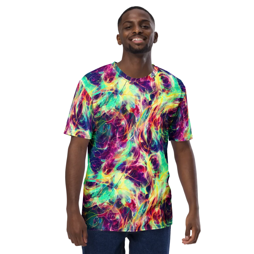 Velvet Radiance on Men's Crew Neck T-Shirt — Front