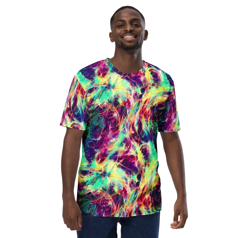 Velvet Radiance on Men's Crew Neck T-Shirt — Front