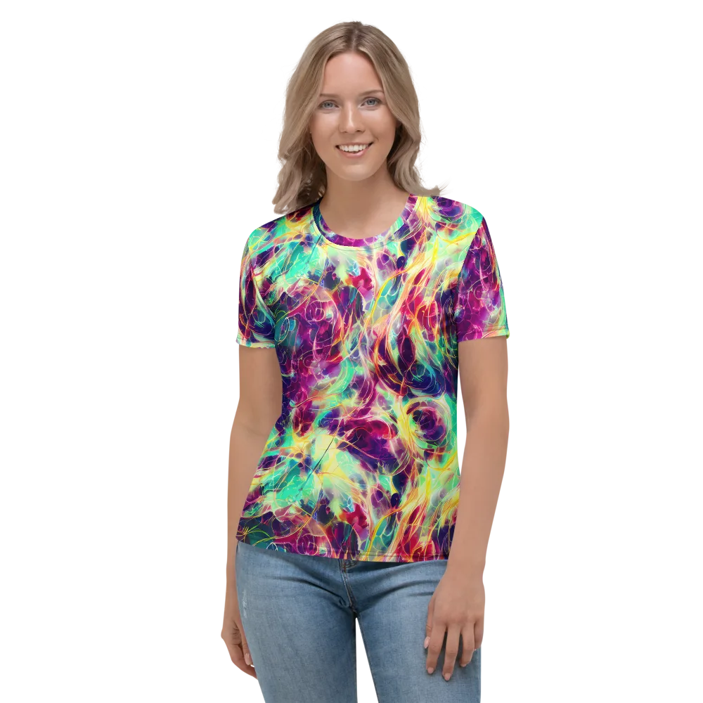 Velvet Radiance on Women's Crew Neck T-Shirt — Front