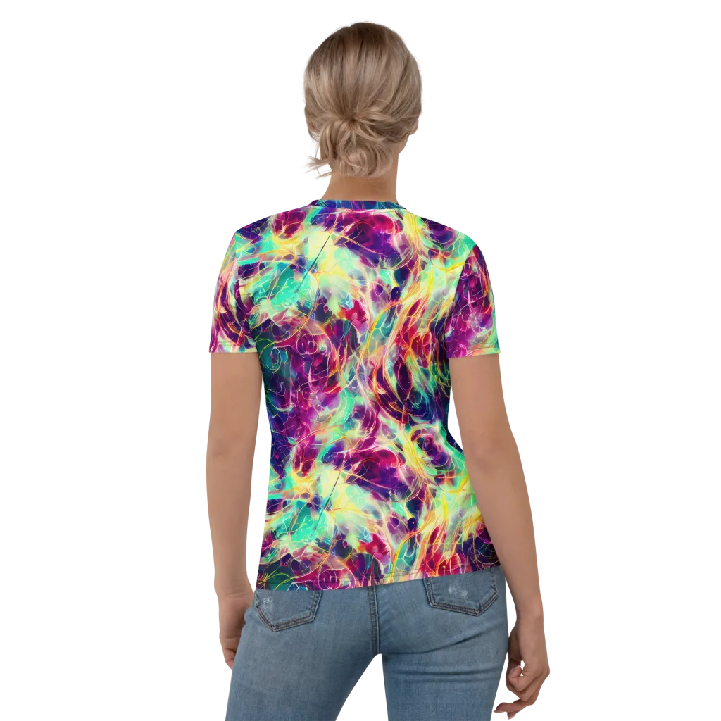 Velvet Radiance on Women's Crew Neck T-Shirt — Back